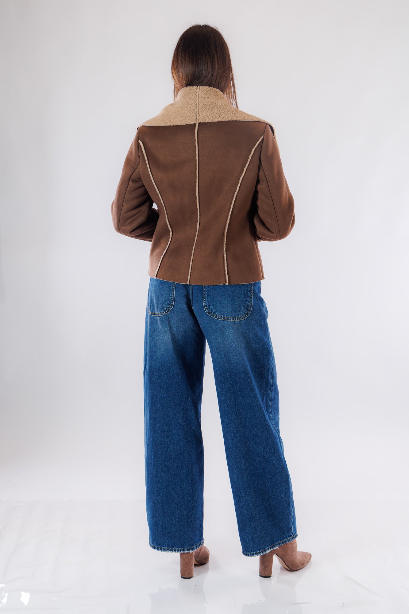 Giacca chiodo eco montone