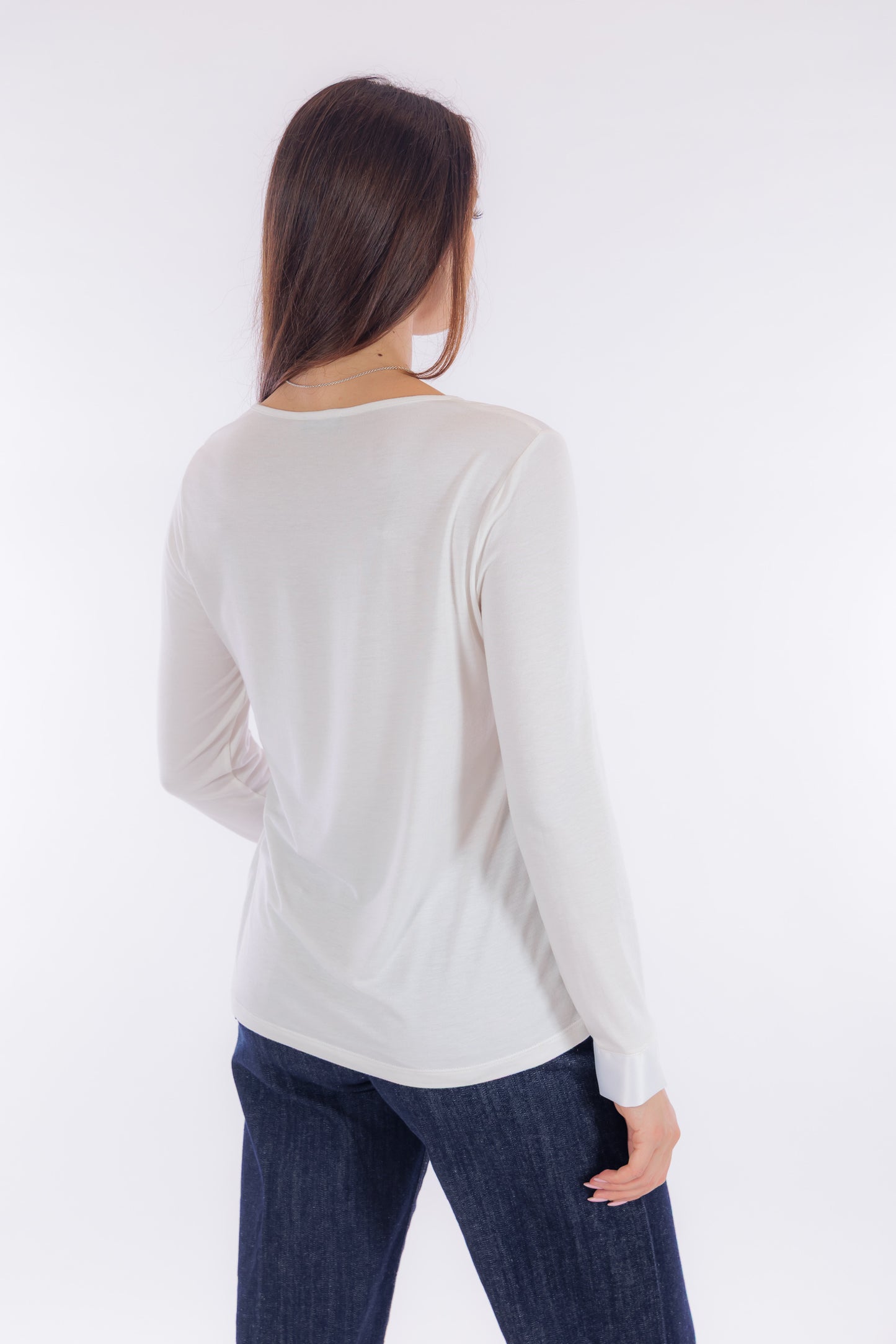 Blusa raso e jersey