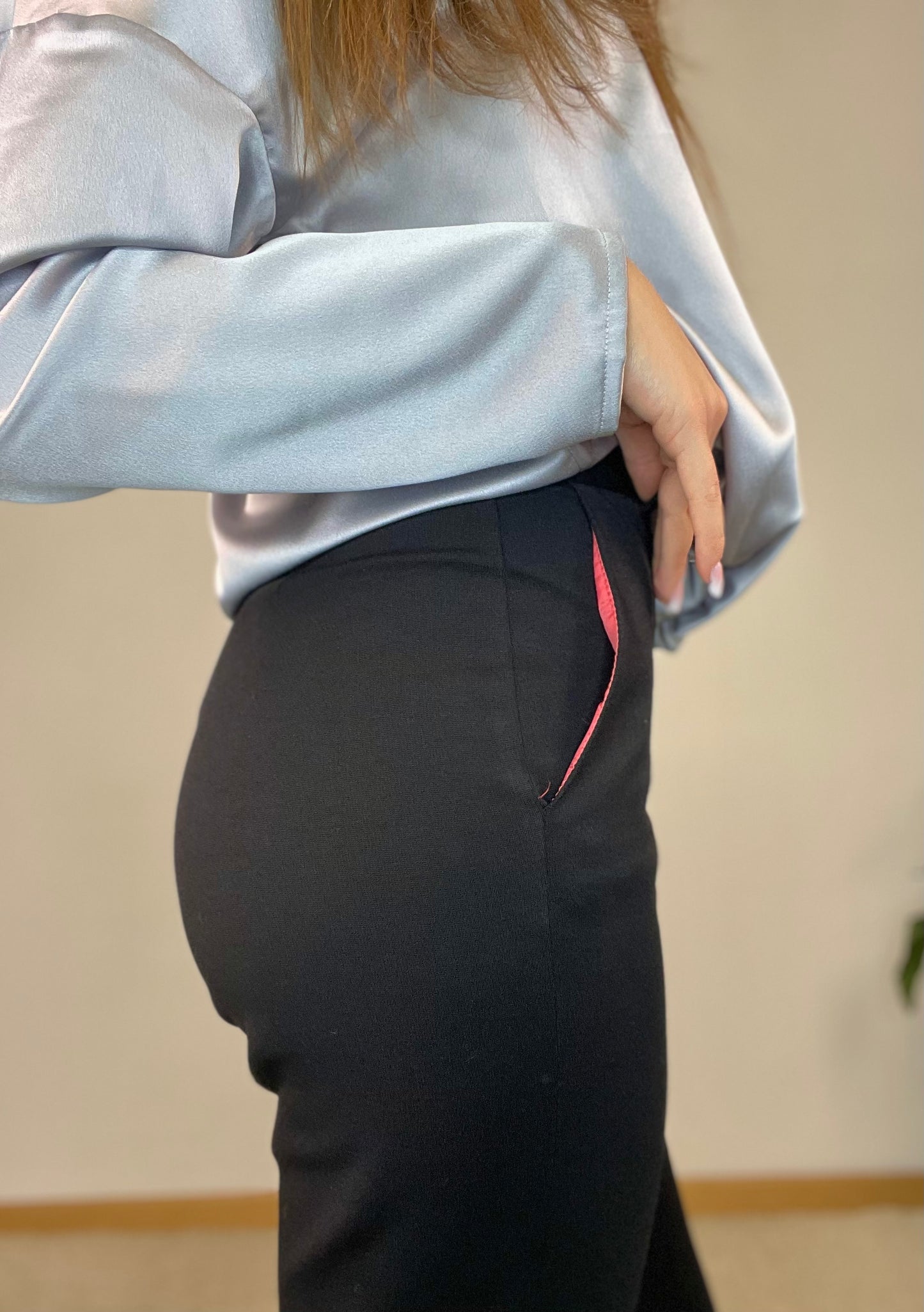 Pantalone flare punto milano