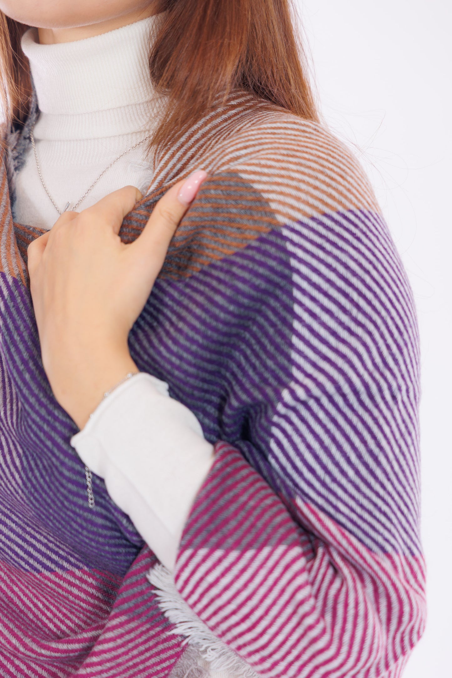 Sciarpa righe diagonali