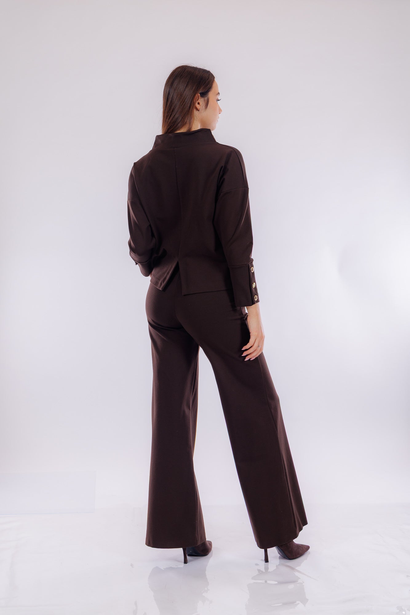 Completo punto milano bottoni oro