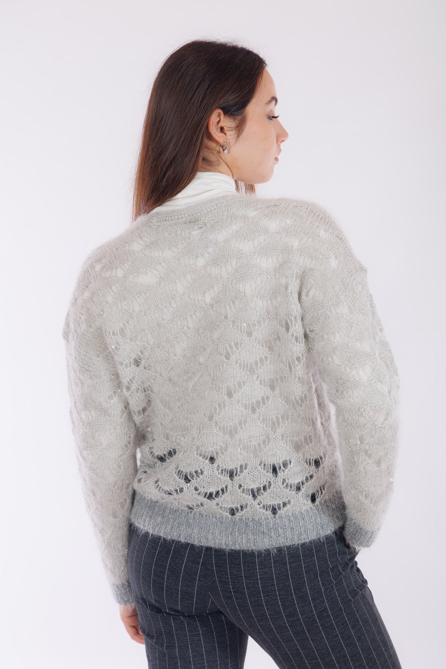 Giacchina traforata micro paillettes