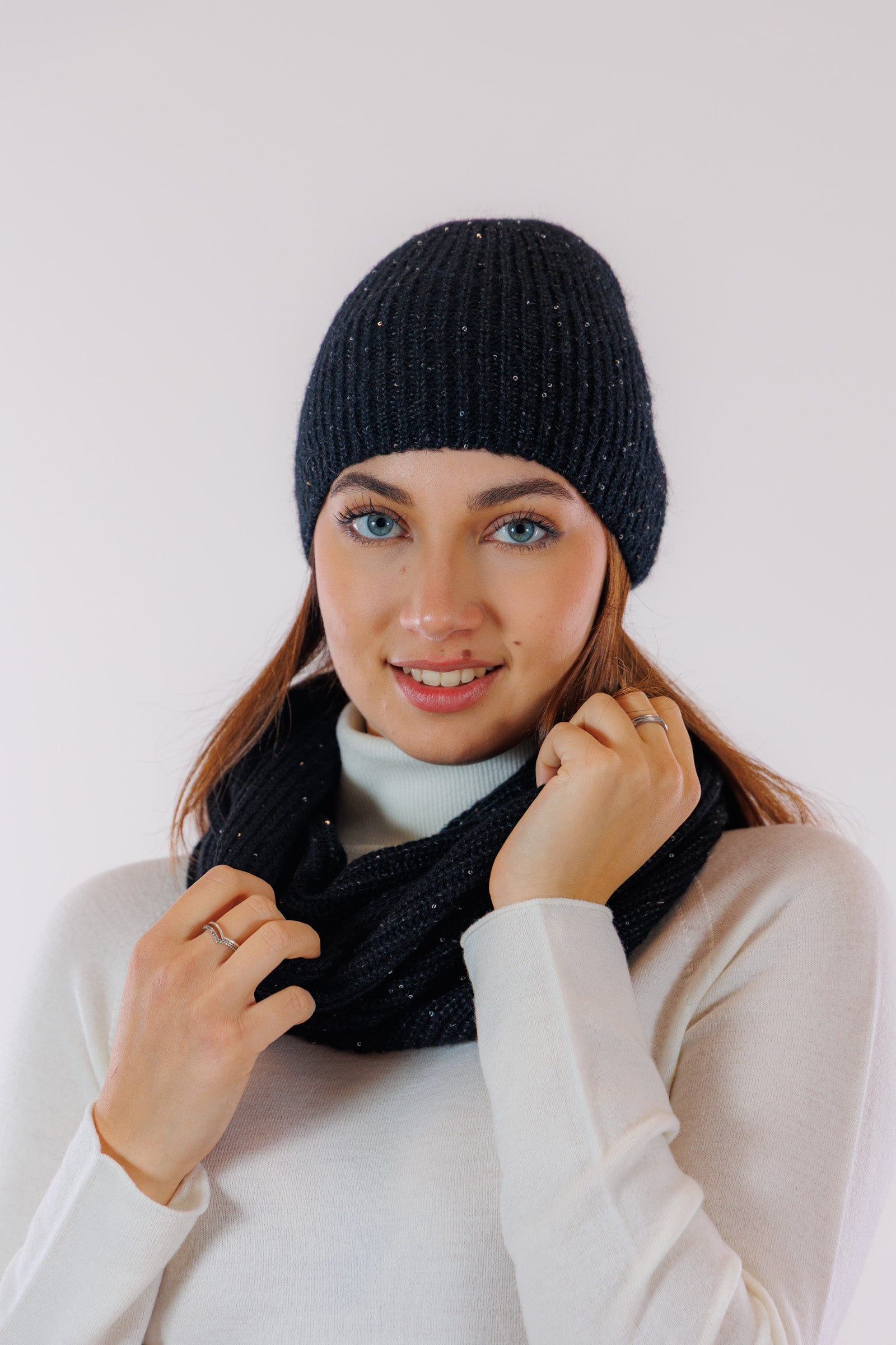 Berretto micro paillettes