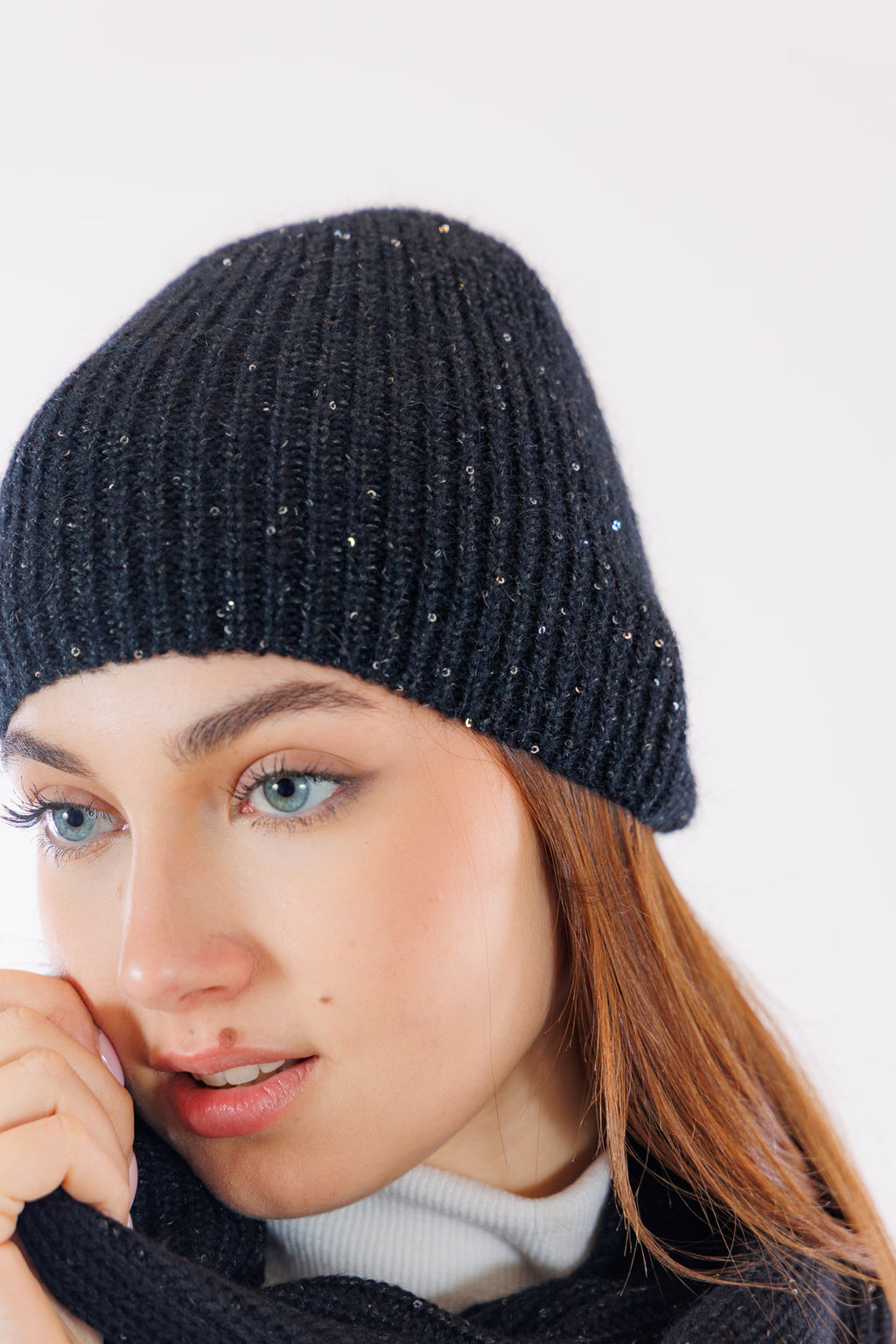 Berretto micro paillettes