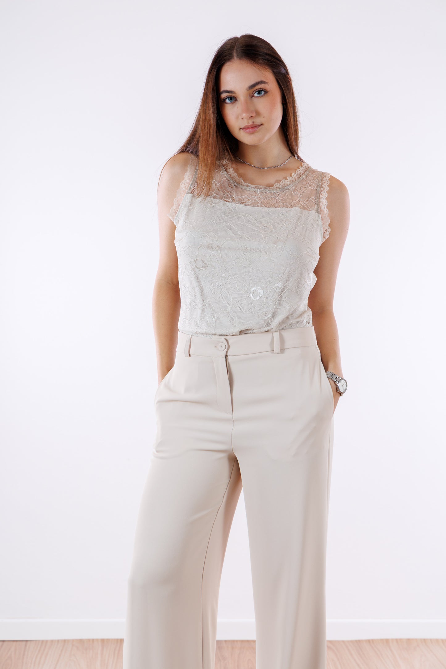 Pantalone palazzo fluido