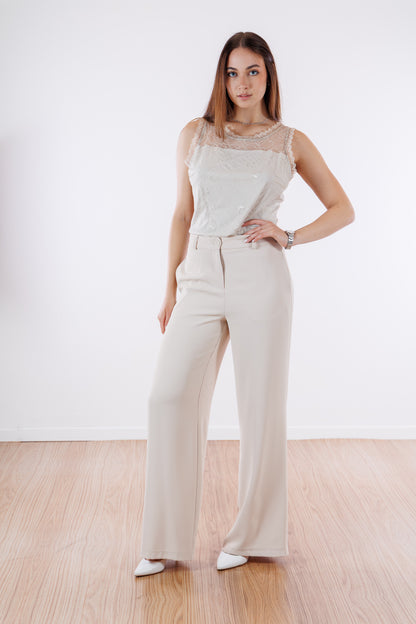 Pantalone palazzo fluido