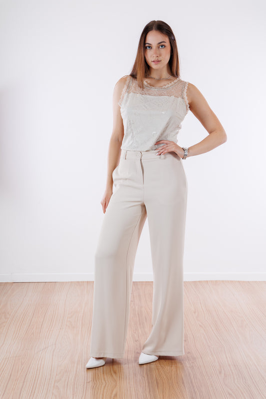 Pantalone palazzo fluido