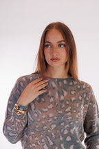 Maglione stampa animalier