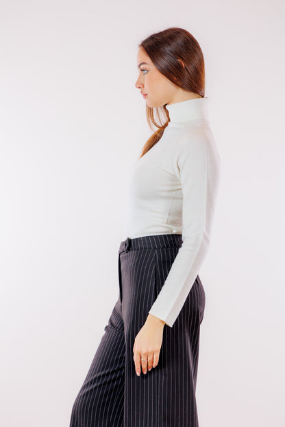 Pantalone palazzo gessato