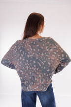 Maglione stampa animalier