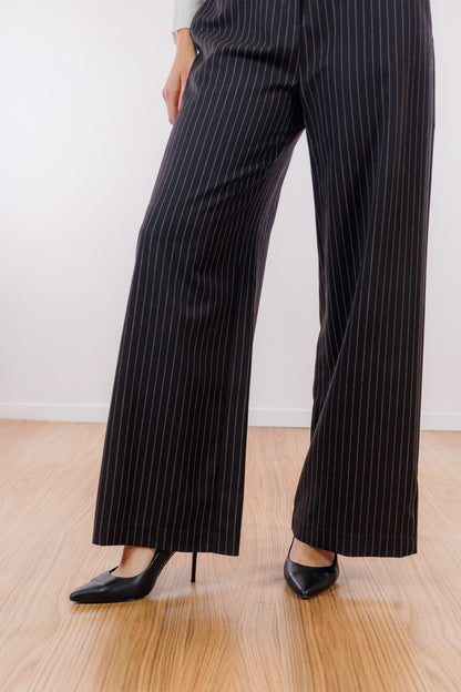 Pantalone palazzo gessato