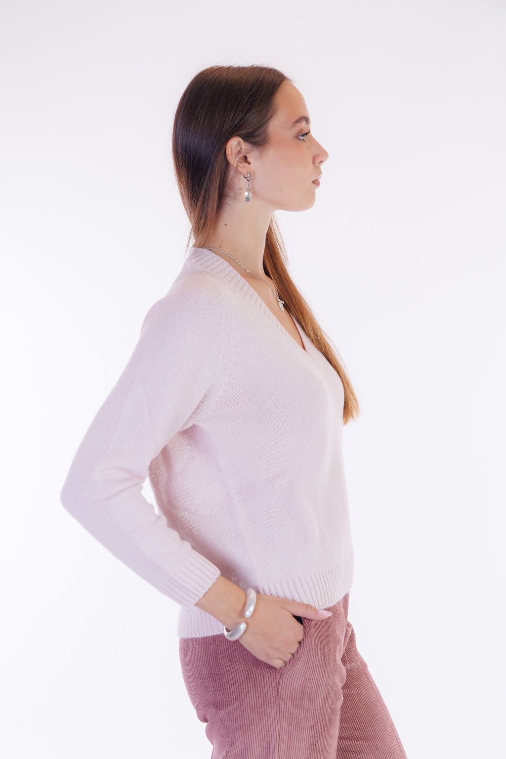 Pullover merinos e cashmere