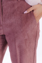 Pantalone flare velluto