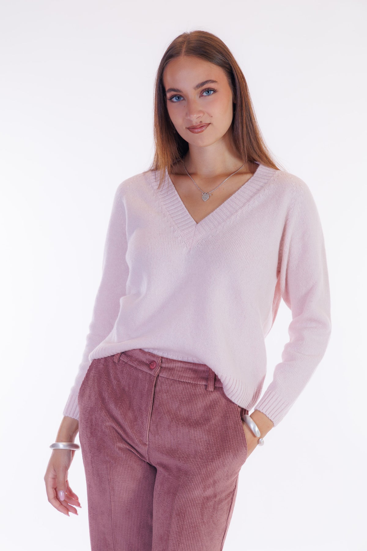 Pantalone flare velluto