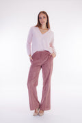 Pantalone flare velluto