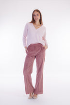 Pantalone flare velluto