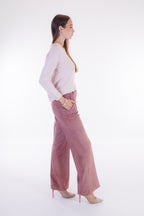 Pantalone flare velluto