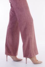 Pantalone flare velluto
