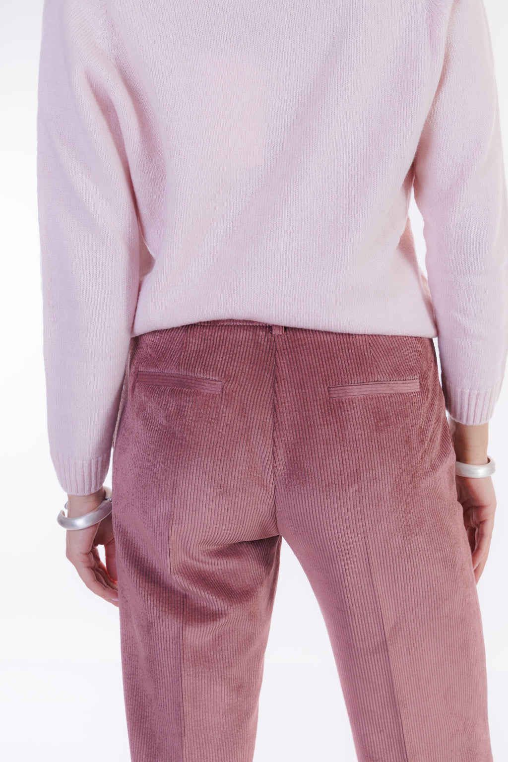 Pantalone flare velluto