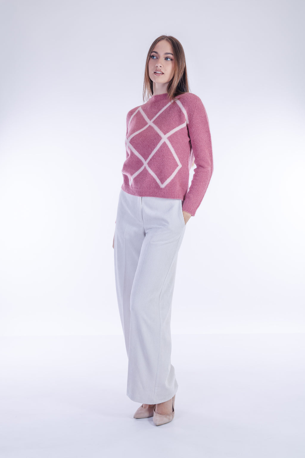 Maglia alpaca rombi
