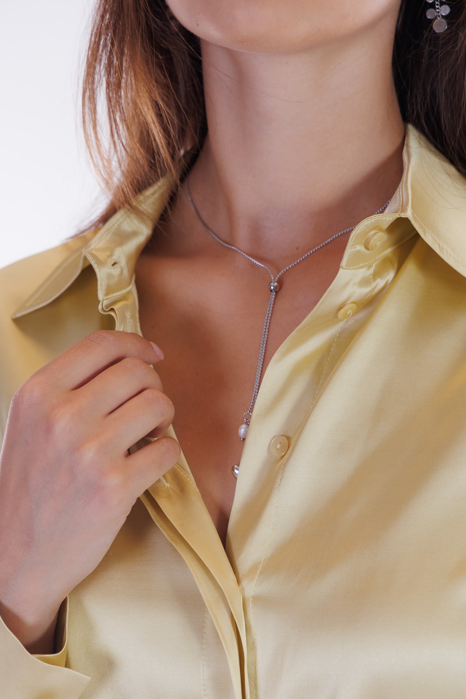 Camicia slim raso stretch