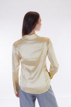 Camicia slim raso stretch