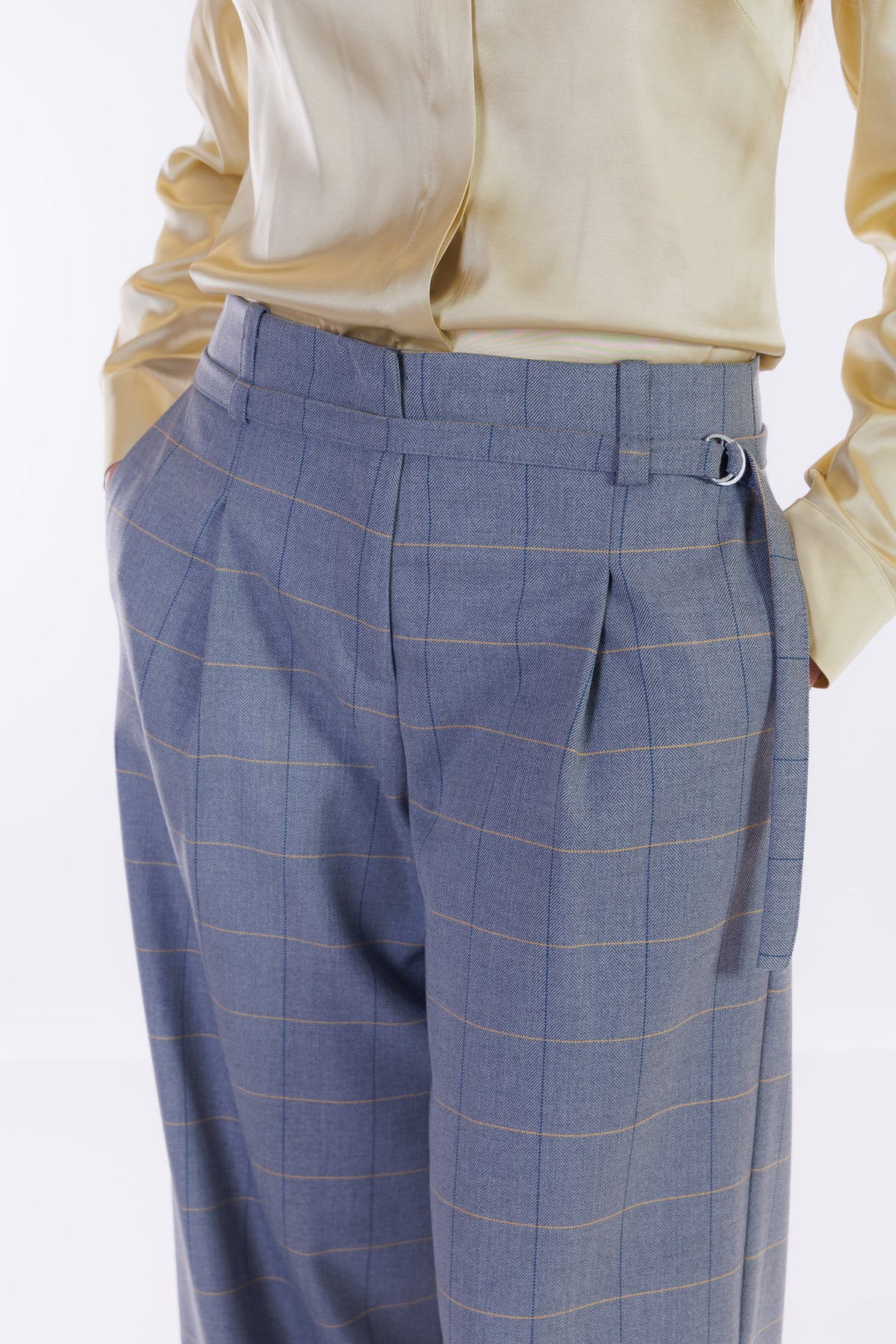 Pantalone largo flanella