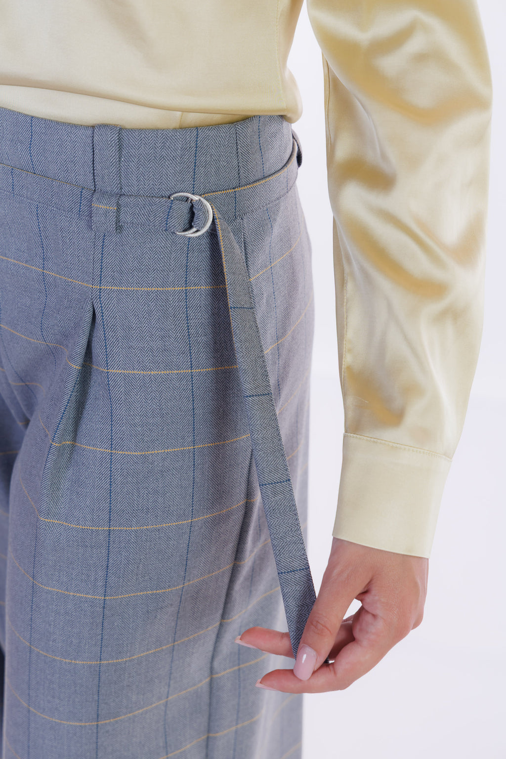 Pantalone largo flanella