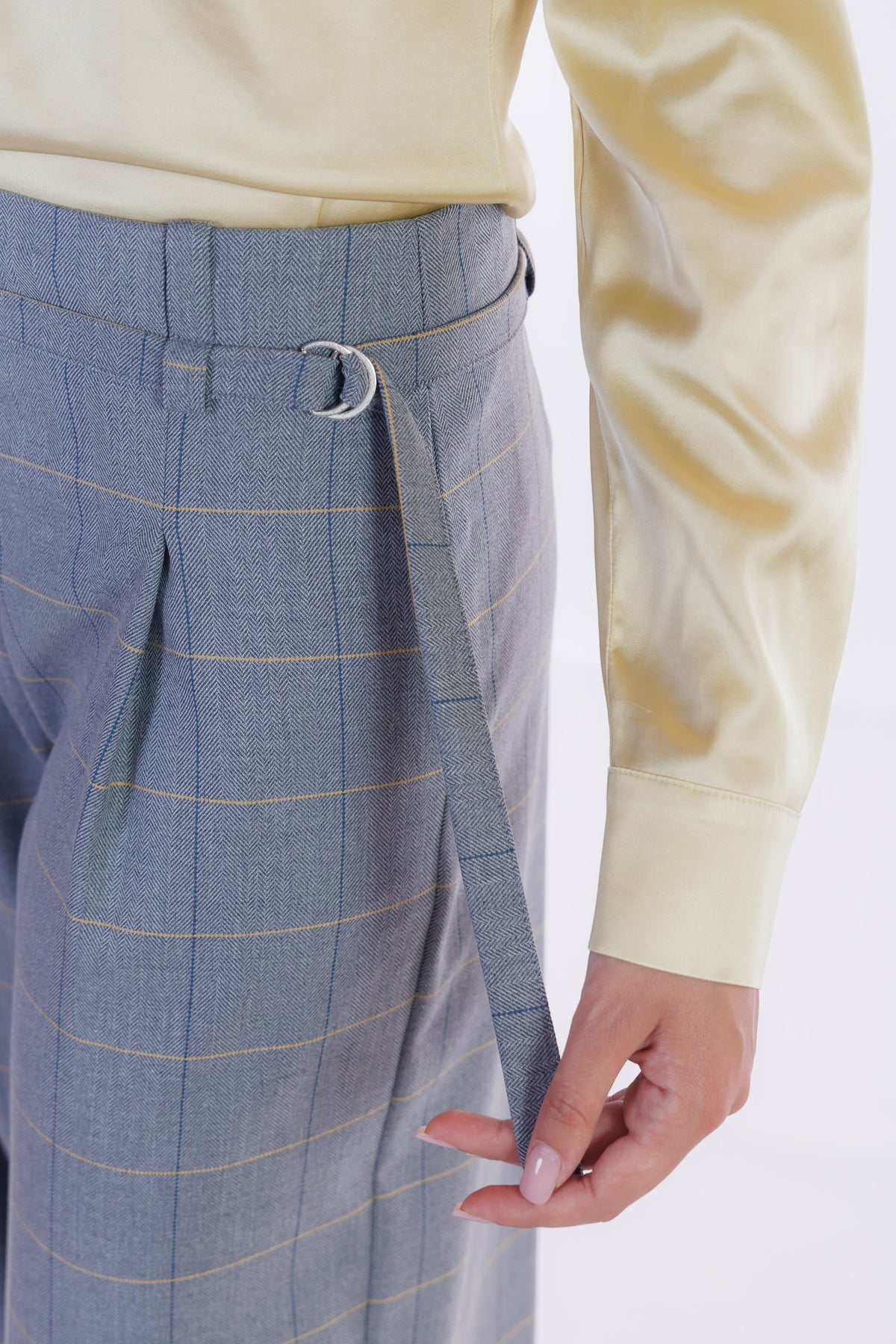 Pantalone largo flanella