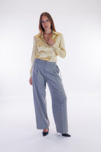 Pantalone largo flanella