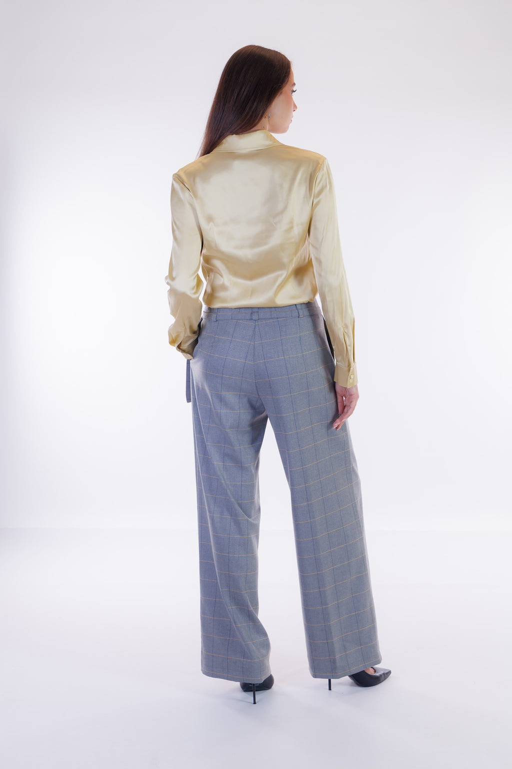 Pantalone largo flanella