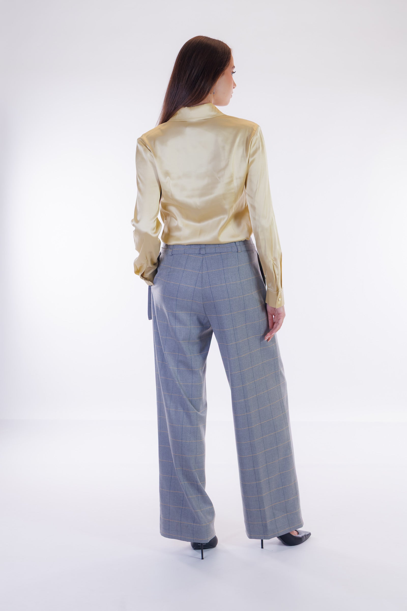 Pantalone largo flanella