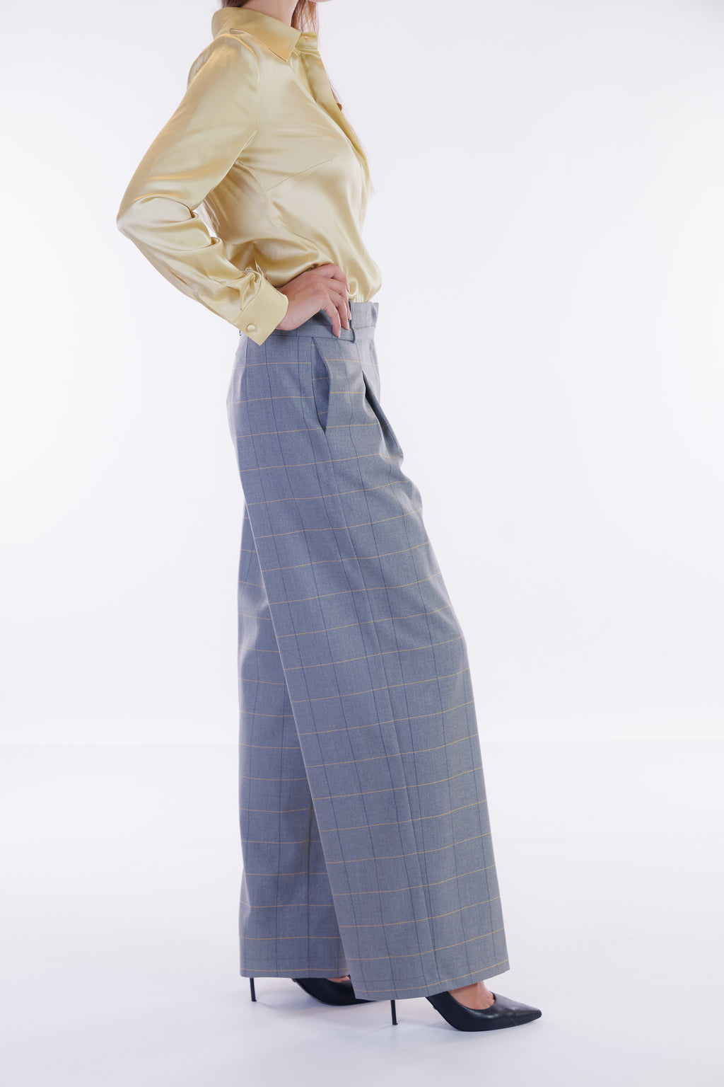Pantalone largo flanella
