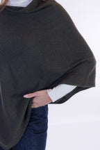 Poncho m. cashmere