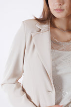 Giacca monopetto fluido