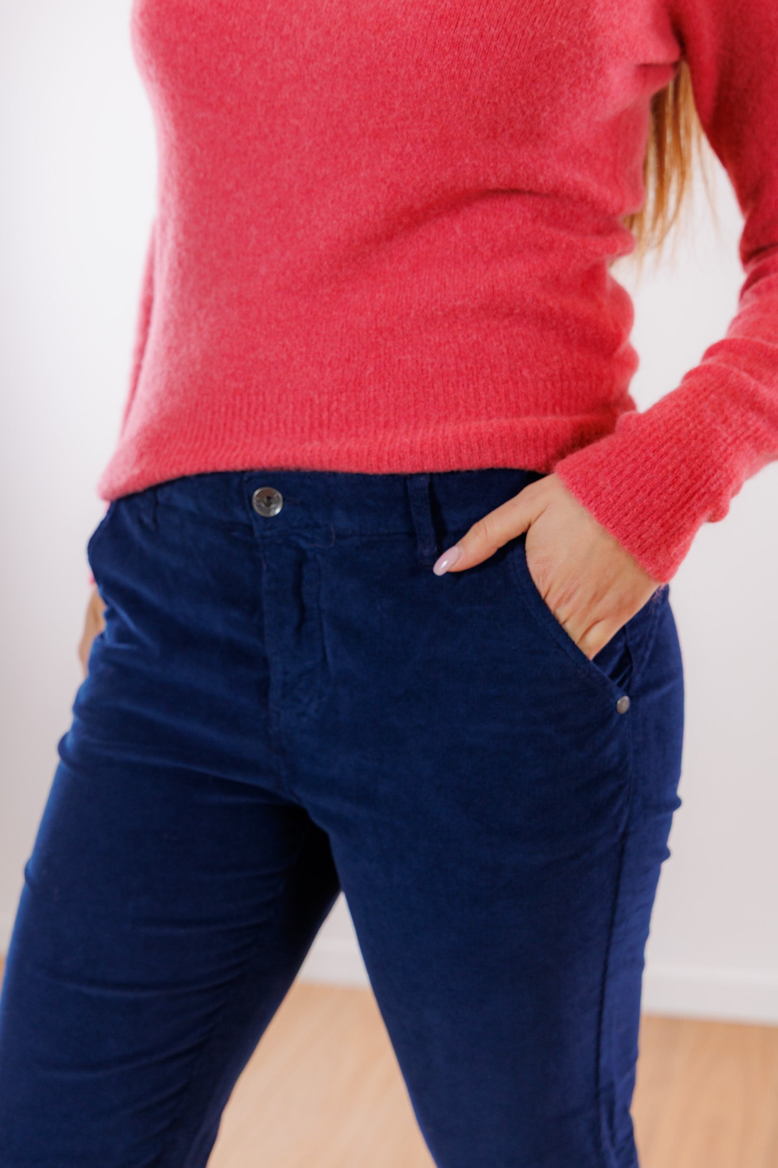 Pantalone chinos velluto