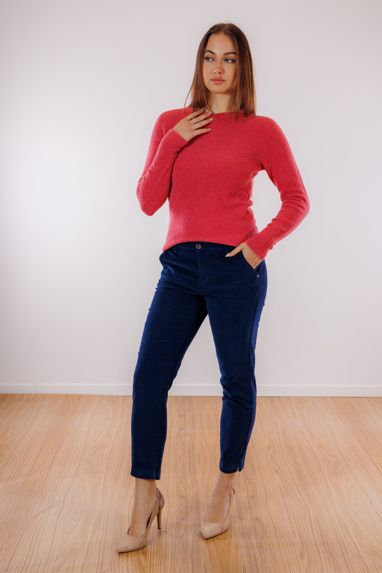 Pantalone chinos velluto