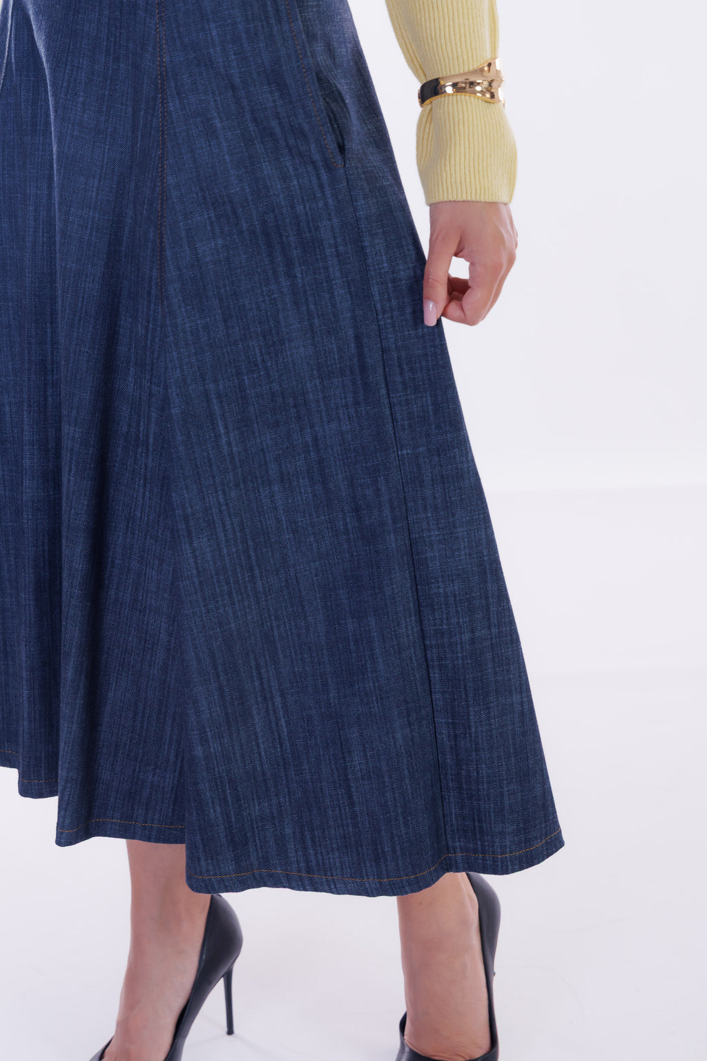 Gonna ampia denim
