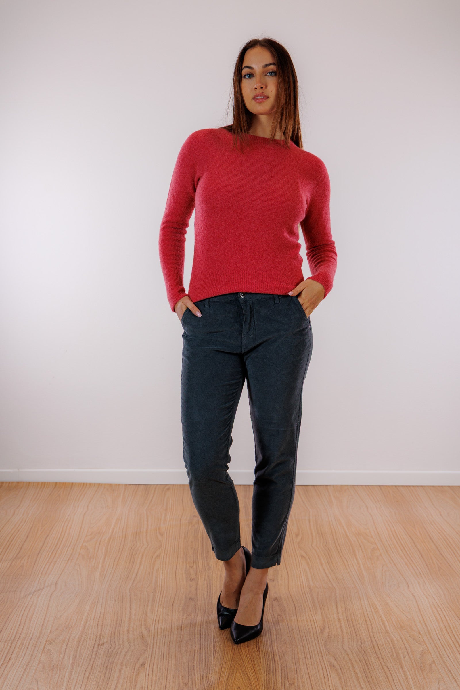 Pantalone chinos velluto