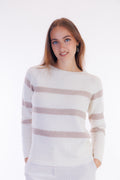 Maglia righe paillettes