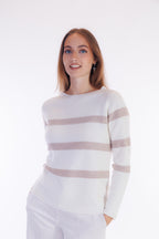 Maglia righe paillettes