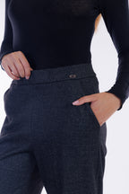 Pantalone ampio melange
