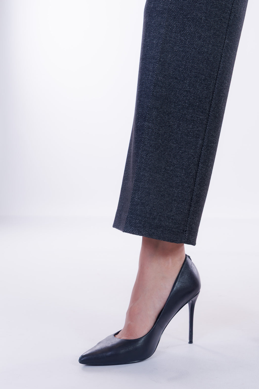 Pantalone ampio melange