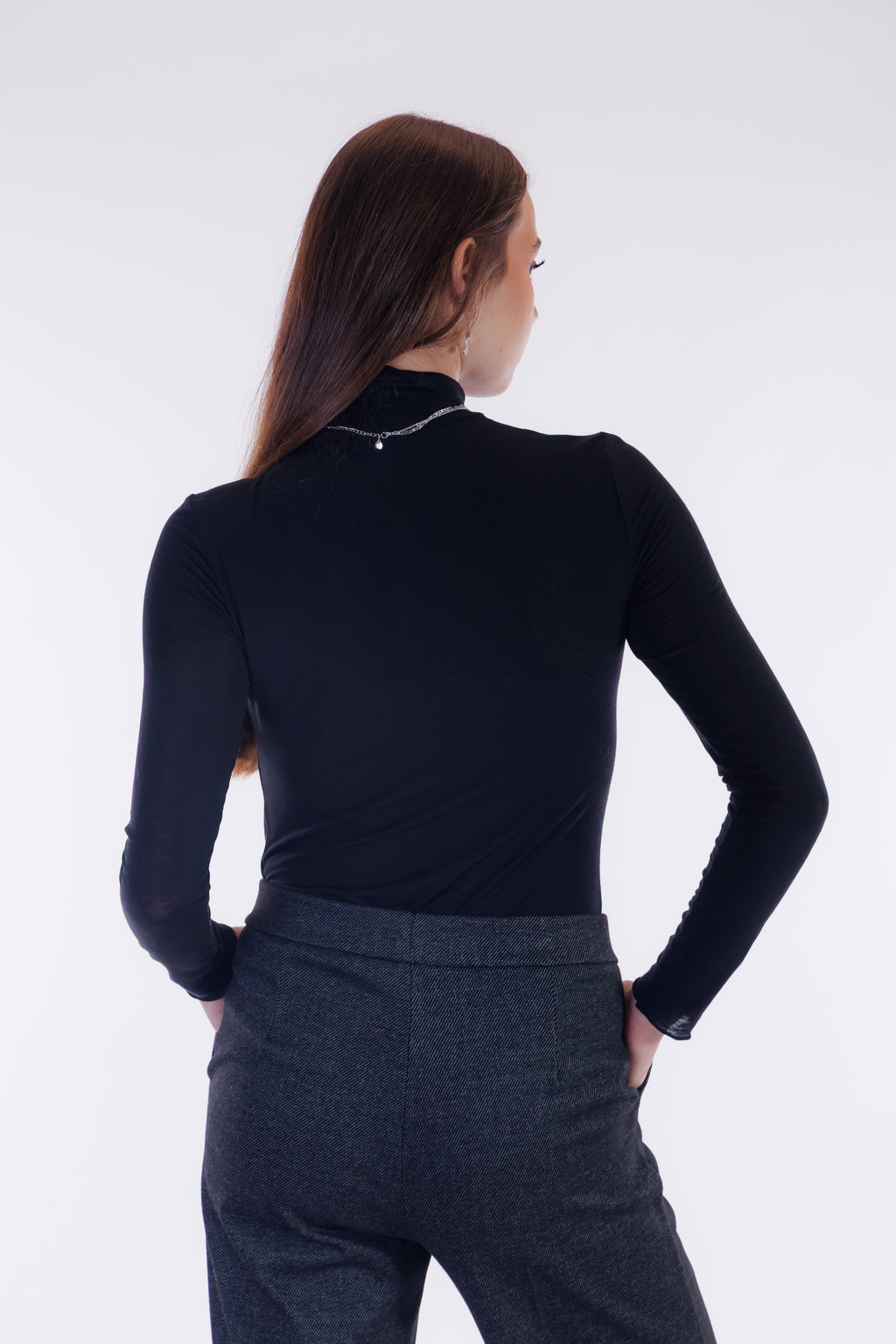 Pantalone ampio melange