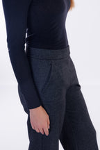 Pantalone ampio melange
