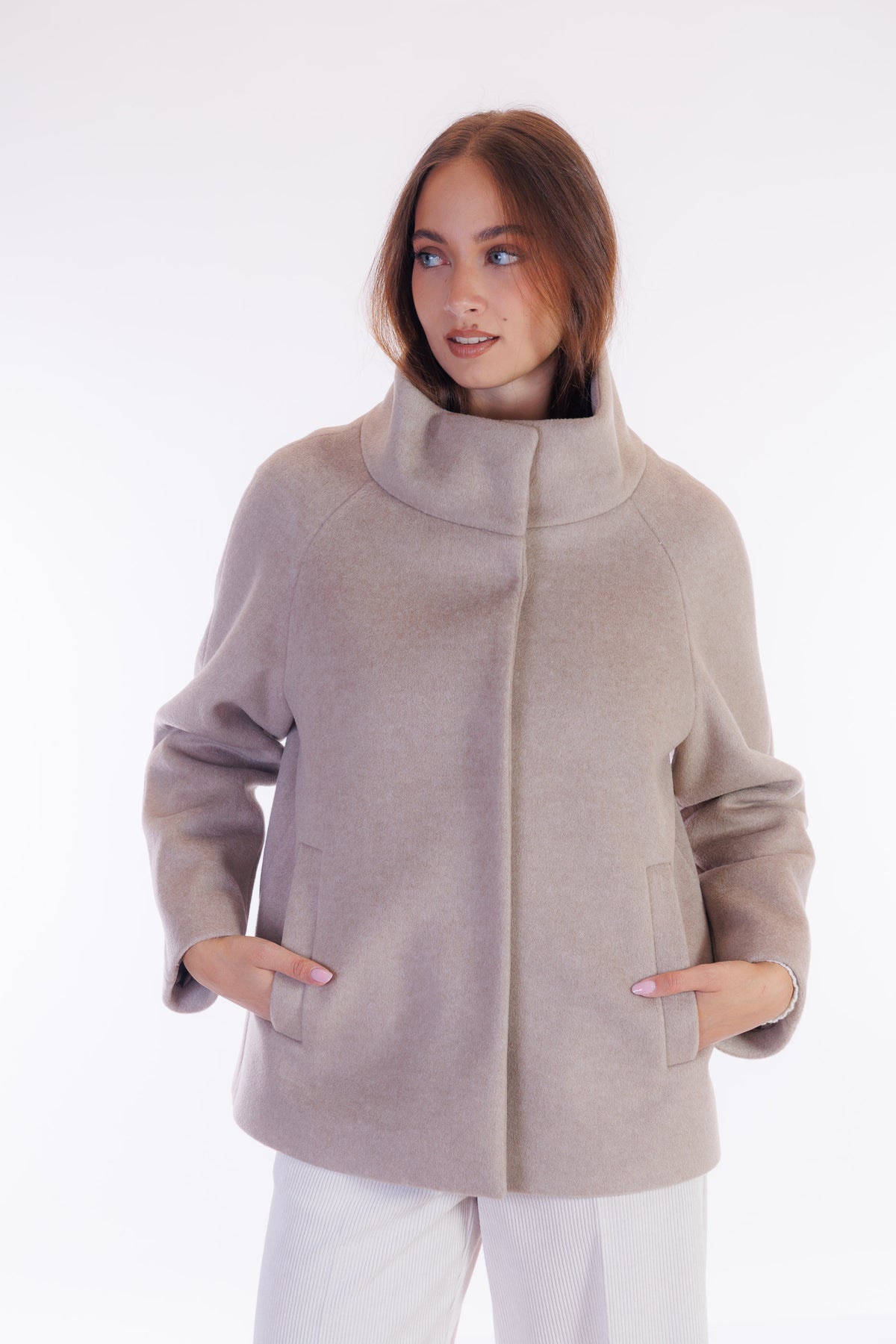 Giaccone collo in piedi velour