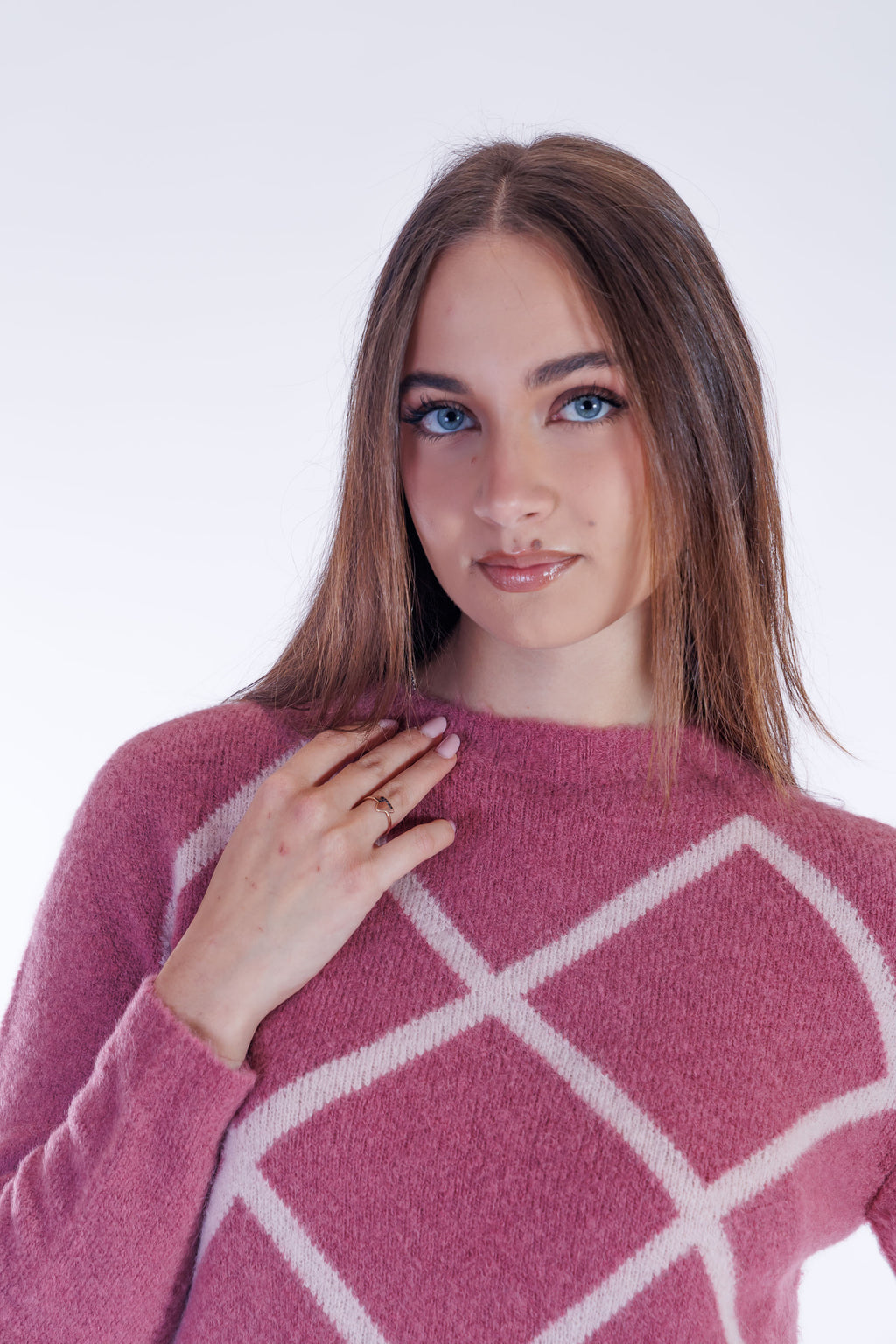 Maglia alpaca rombi
