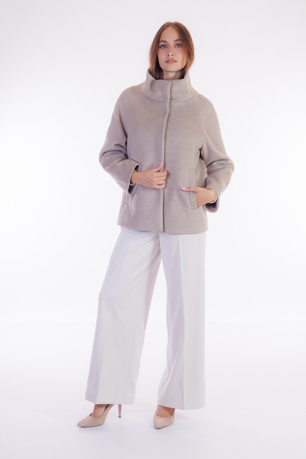 Giaccone collo in piedi velour