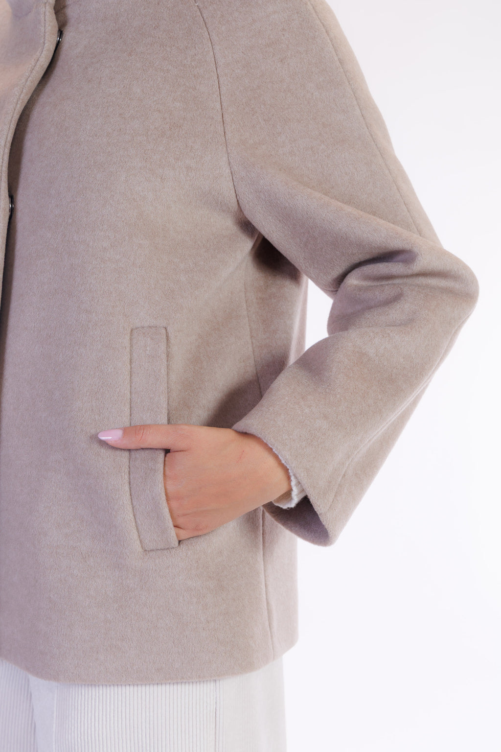Giaccone collo in piedi velour