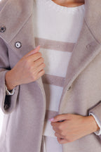 Giaccone collo in piedi velour